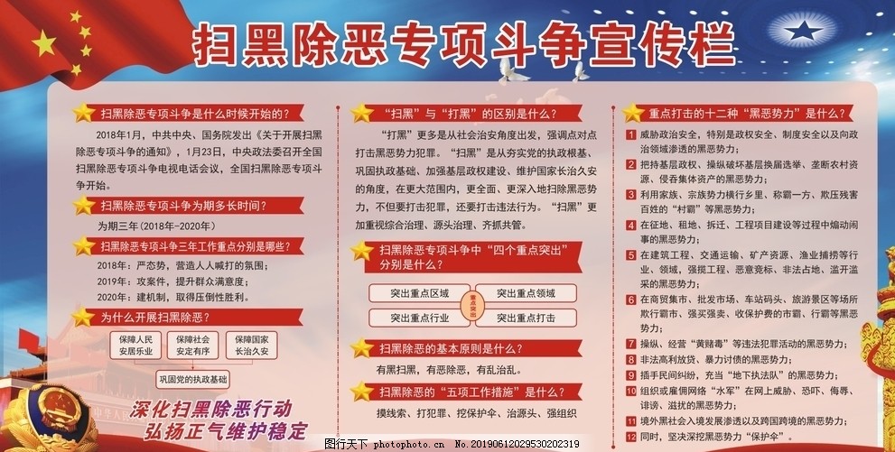 掃黑除惡最新宣傳資料,掃黑除惡最新宣傳資料