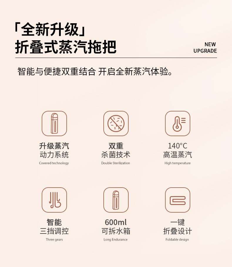 最新蒸汽拖把，領跑清潔革命，打造清潔新體驗