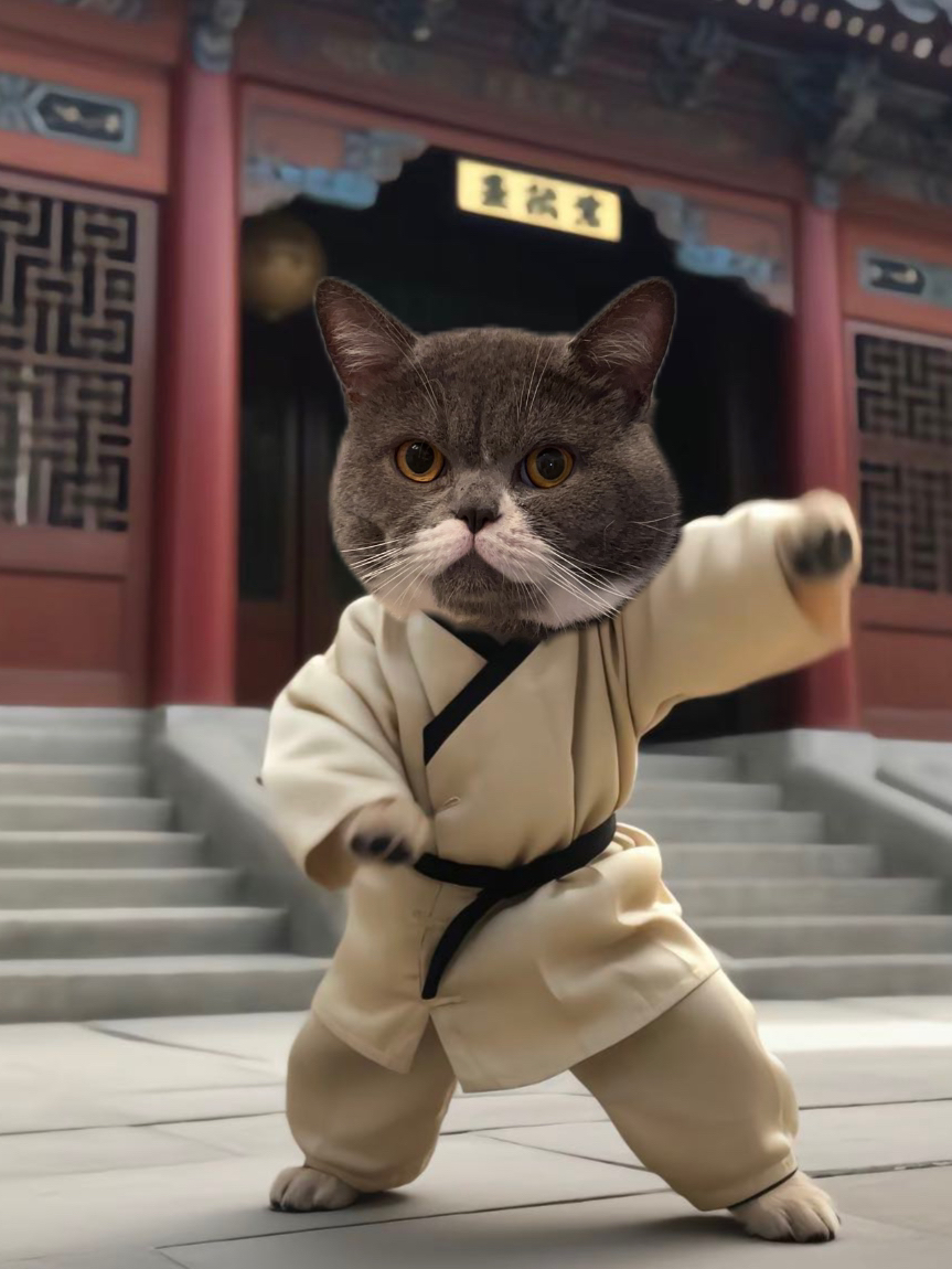 萌貓來襲！功夫貓最新動態小紅書推薦！