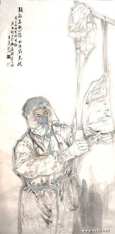 疫情下的國畫描繪,希望的力量閃耀畫卷之中